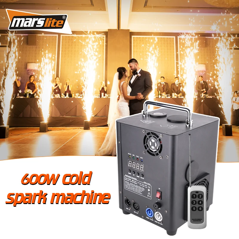 600W Cold Spark Machine - Wireless DMX Control for Weddings