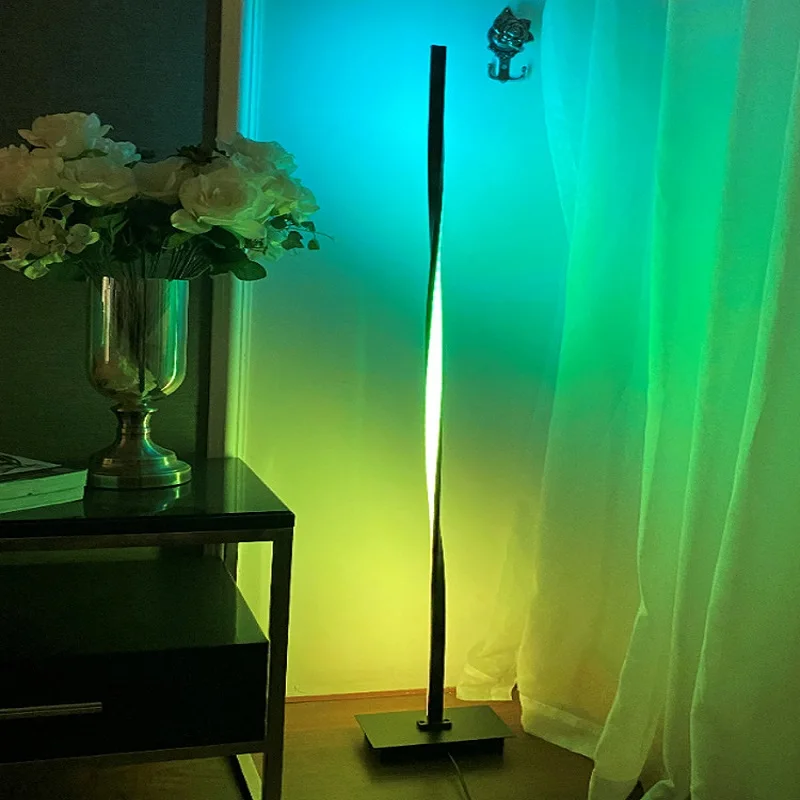 Modern bedroom warmth led simple floor light adjustable minimum stand smallest  floor lamp