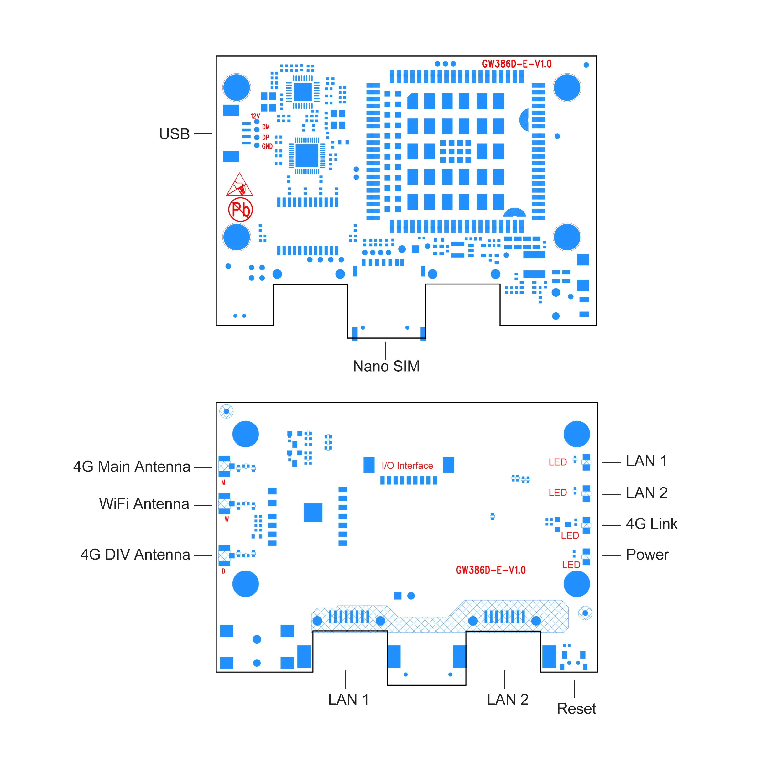 4G Industrial Gateway Router with LAN Port & WiFi - LTE Wireless Router ...