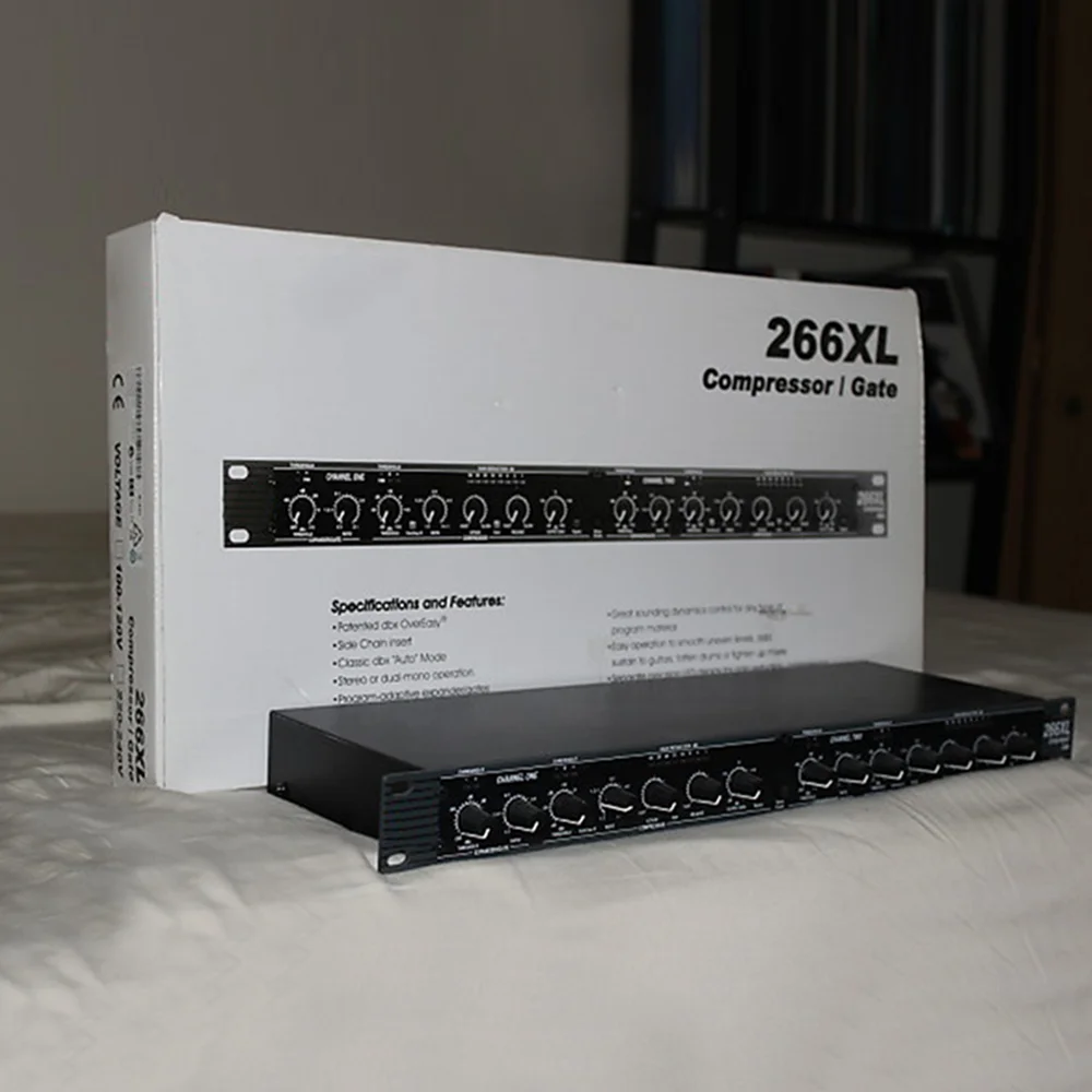 DBX 266XL Compressor/Gate de Dois Canais com Cancelador de