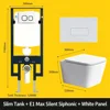 E1 max-ultra-quiet-glaze-powerful flushing-slim water tank