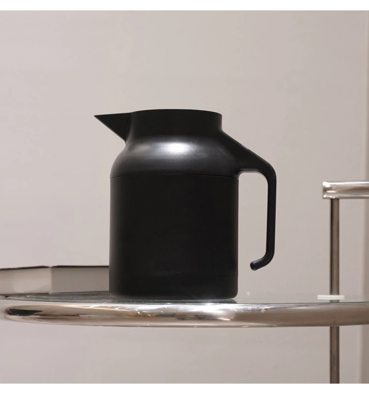 Nice Quality 1500ml Black White Portable Food Grade Stainless Steel 304 Hotel Keep Warm Drinking Hot Boil Water Kettle Pot Sets