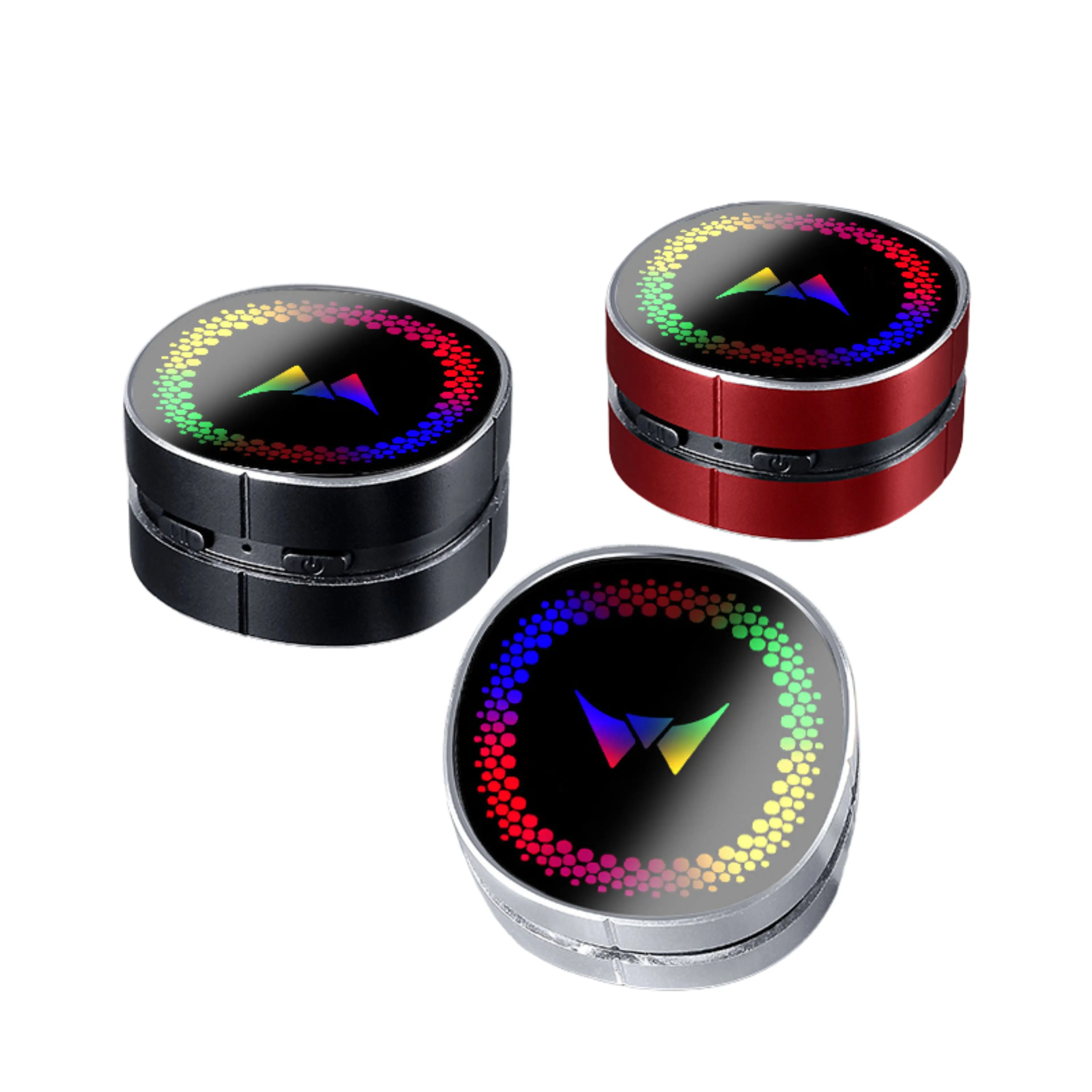 M1 Wireless Portable Bluetooth Speaker with RGB LED Light – Mini Metal ...