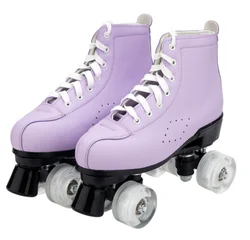 Hot Sale Flashing Roller Skates Two-Row Glitter Roller Shoes Leisure 4 Wheels For Woman And Man Adults