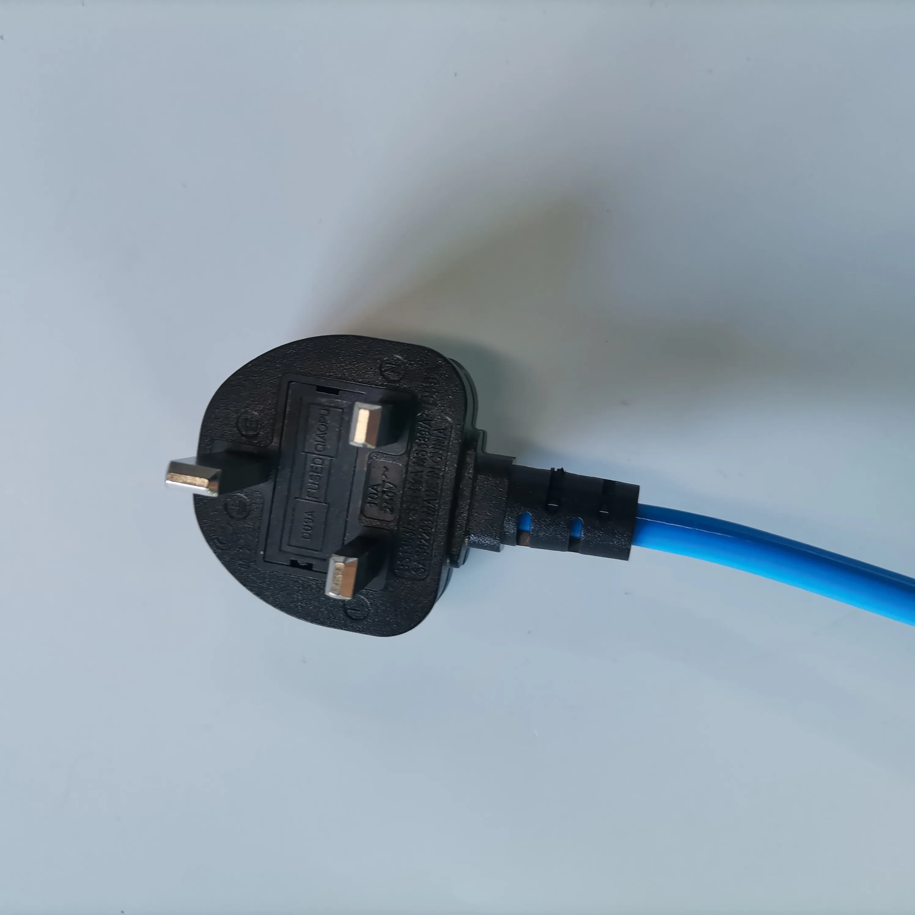 AC Plug Spiral Coil Curly Spring Power Cord Coiled with IEC 320 C13 and UK Plug