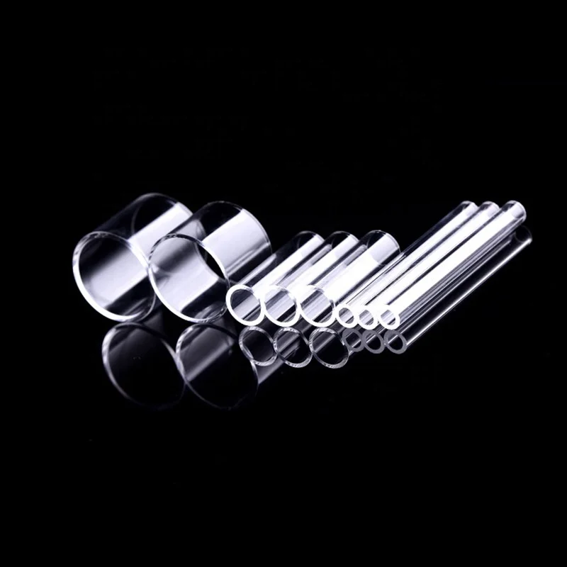 Glass Tube Quartz Rod Furnace Plug Pushrod Spherical Tube Transparent Polished Blowing