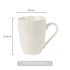 Glossy white drum-shaped cup