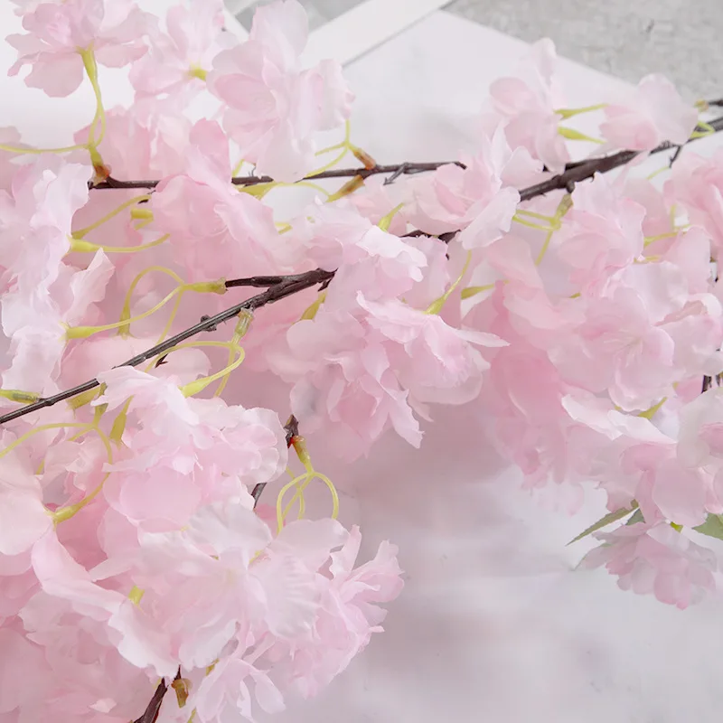 High Quality Artificial Sakura Flower Branch Oriental Cherry Blossom