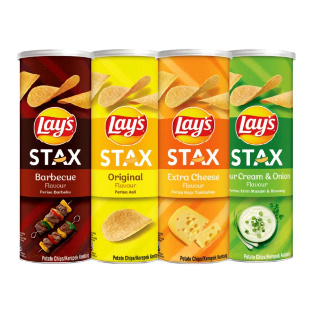 Malaysia Lays Stax Potato Chips Sour Cream Onions 135g Exotic Snacks ...