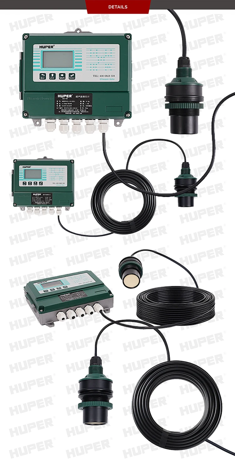Ultrasonic Flow Meter Pvc Pipe Clamp On Flow Meter 420ma Output Flow