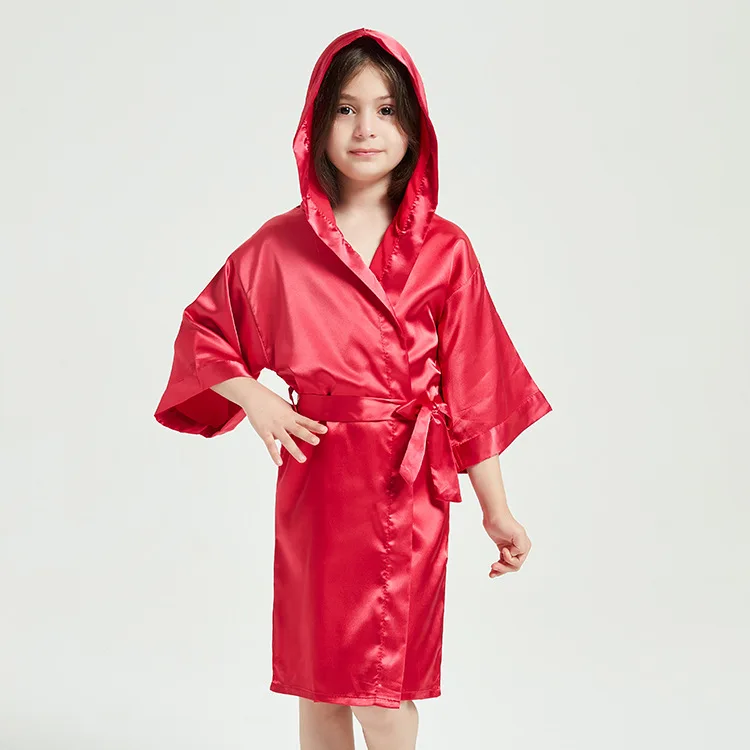Silk Satin Robes for Kids Perfect for Spa and Parties