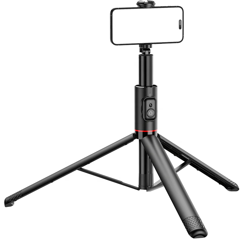 SYOSIN C10 All in Hidden Selfie Stick Tripod Portable Phone Tripod  with Aluminum Alloy Rod Cold Shoe Phone Tripod