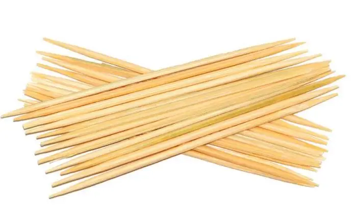 China food grade bamboo round fruit bamboo skewer 4mm 25cm wooden stick bamboo skewers