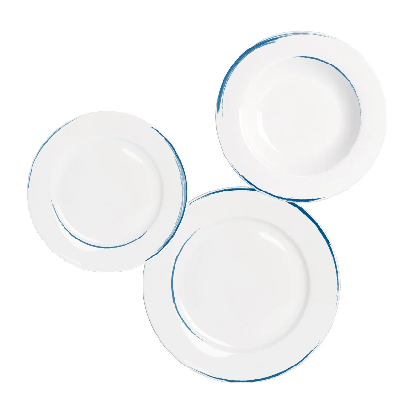 18pcs Fine Porcelain Dinner Set Plate Set Ceramic Dinnerware Set Floral