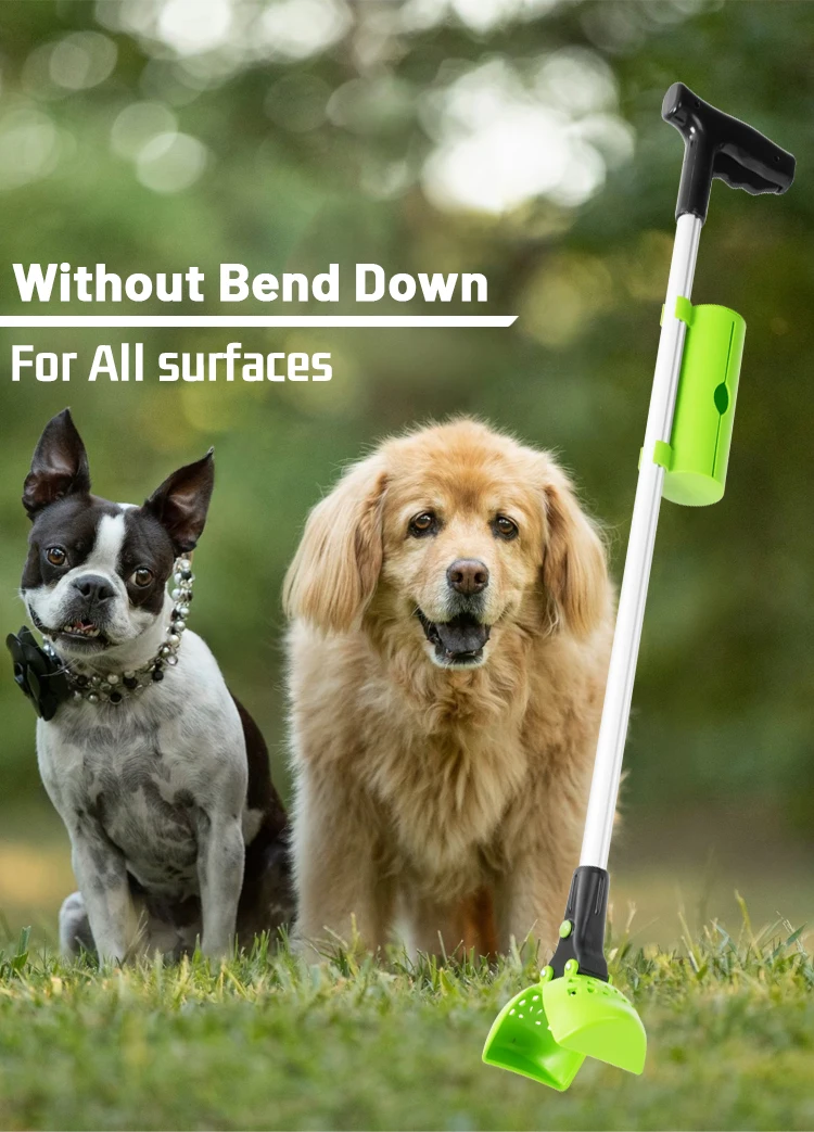 Travel Long Handle Pet Pooper Scooper For Dogs New Pick Up Buddy