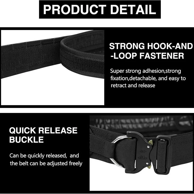 Wholesale Premium Durable Tactical Sport Enthusiasts Belt with Pouches High Density Security Duty Equipment Duty Belts