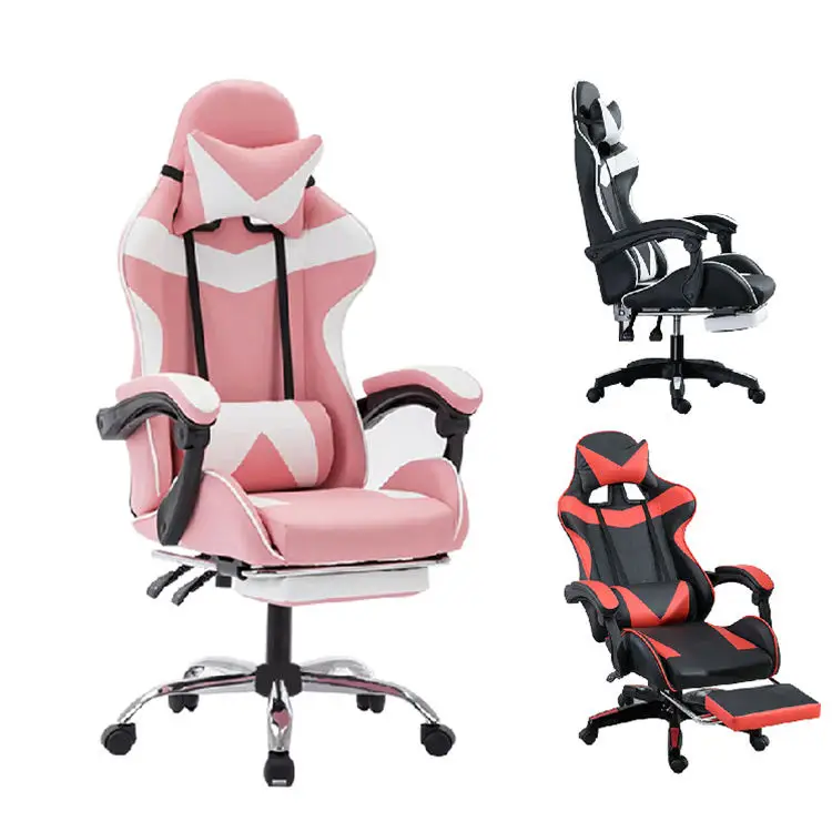 Wholesale Computer Gaming Office Chair PC Gamer Racing Style Ergonomic Comfortable Leath aperçu 5