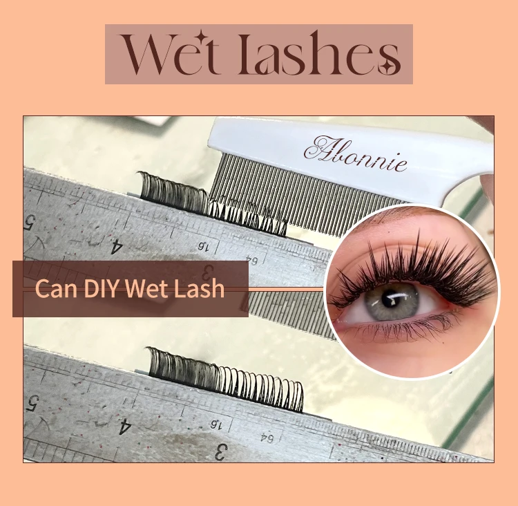 Abonnie Custom Matte Black Volume Lash Trays Cashmere Lash Extension ...