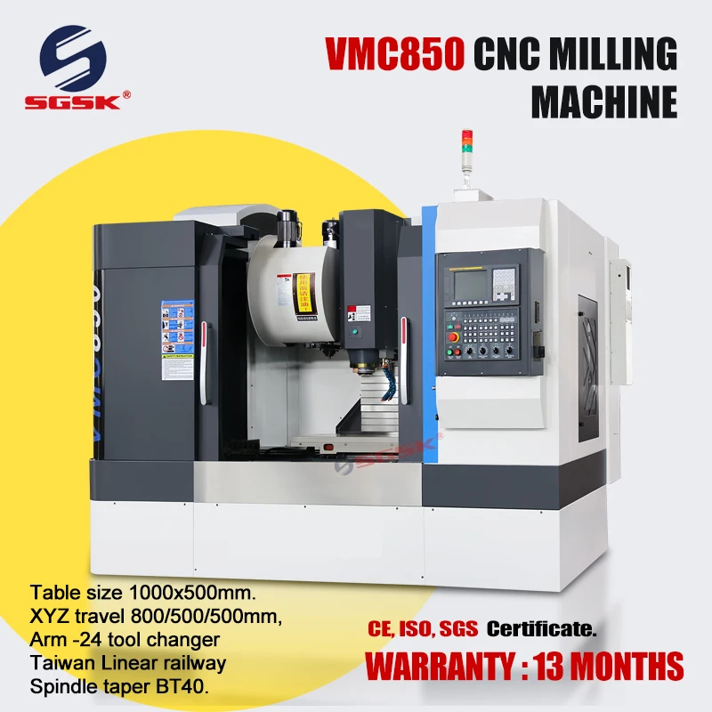 Cnc Milling Machine Center Cnc Metal Machining Center Mitsubishi Controller Vmc Machine VMC850 CNC Vmc Machine Price