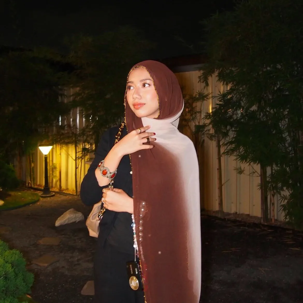 2019 Fashion Women's Cotton Hijab with Stone Diamond Glitter