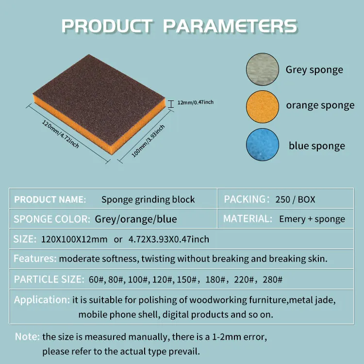 100x120mm Double-sided Sandpaper 60 To 280 Grit Sanding And Grinding ...