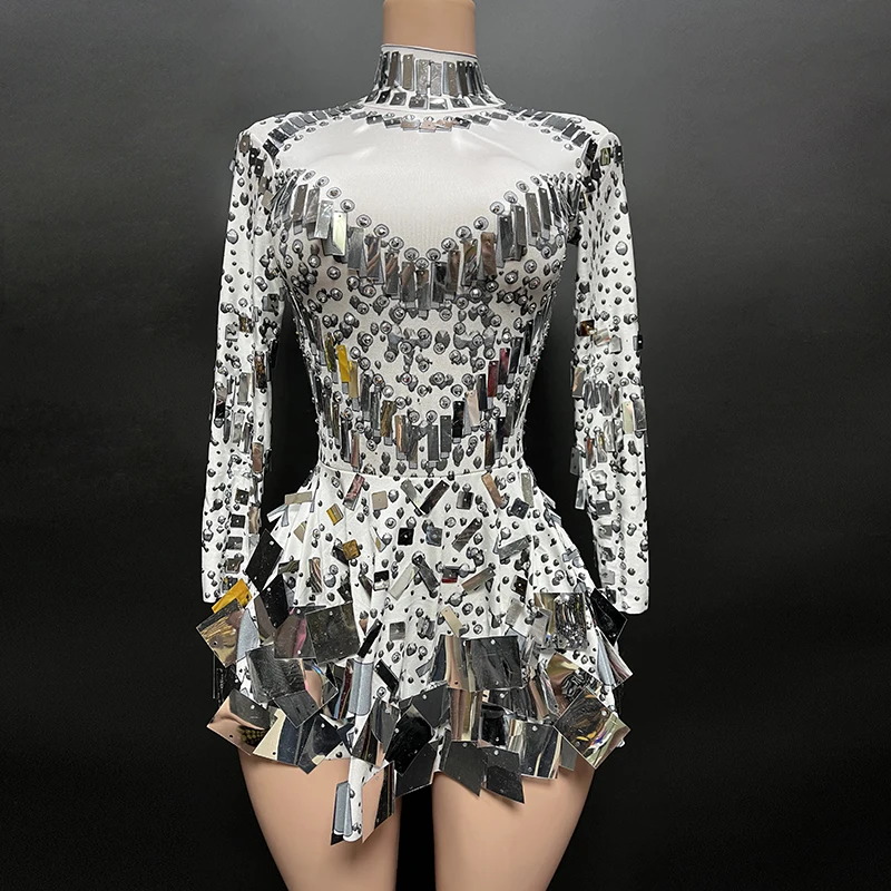 NOVANCE High Quality White Prom Dresses 2023 Mini Sequin Dress Modest Long  Sleeve Formal Dress for Women Elegant