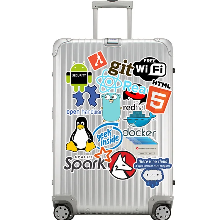 100 Stickers Aesthetic In PVC - Adesivi Decorativi Per PC, Macbook, Chitarra, Impermeabili