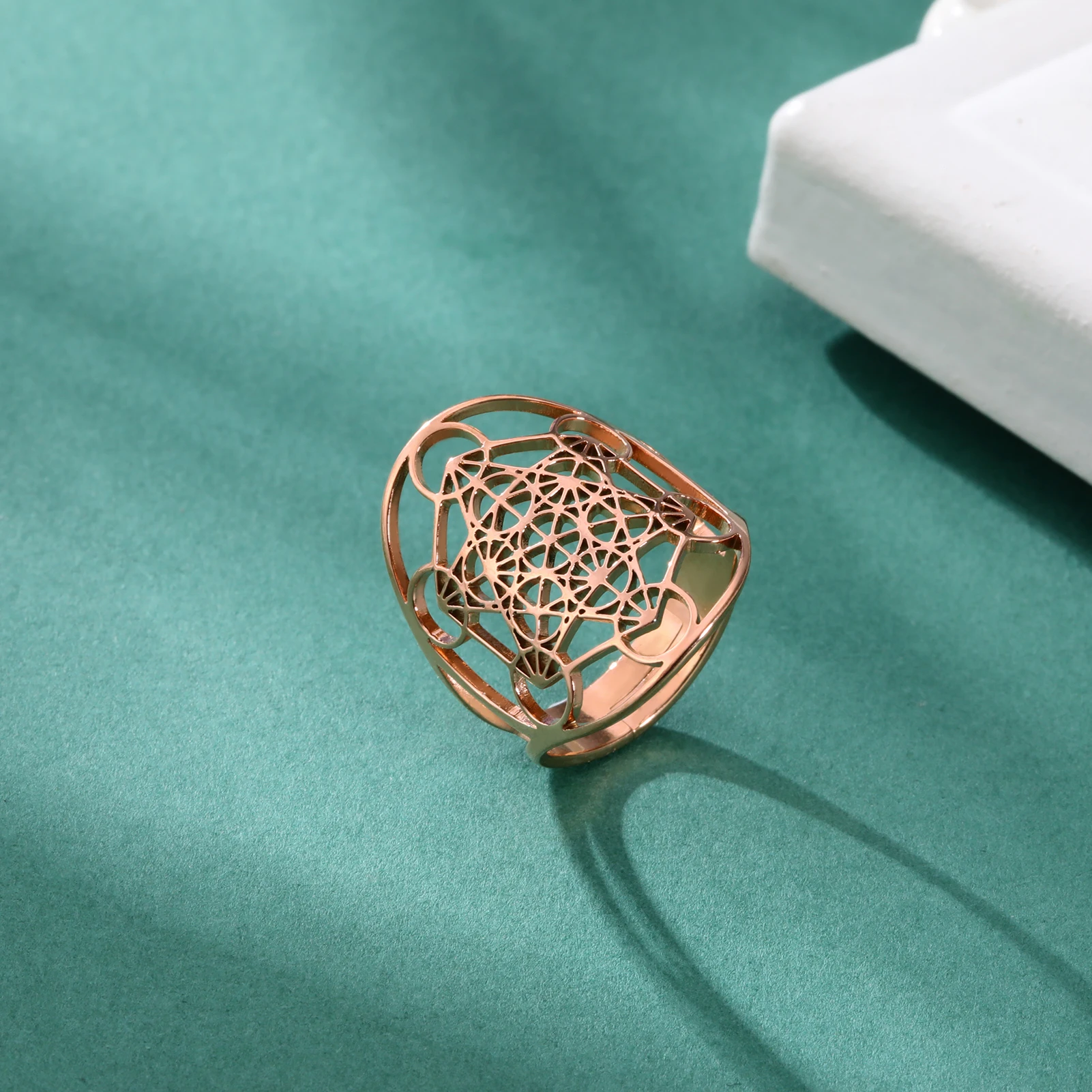 Sigillo Dei 7 Arcangeli Anello Metatron Cubo Anelli Sigillo Di Lilith - 2