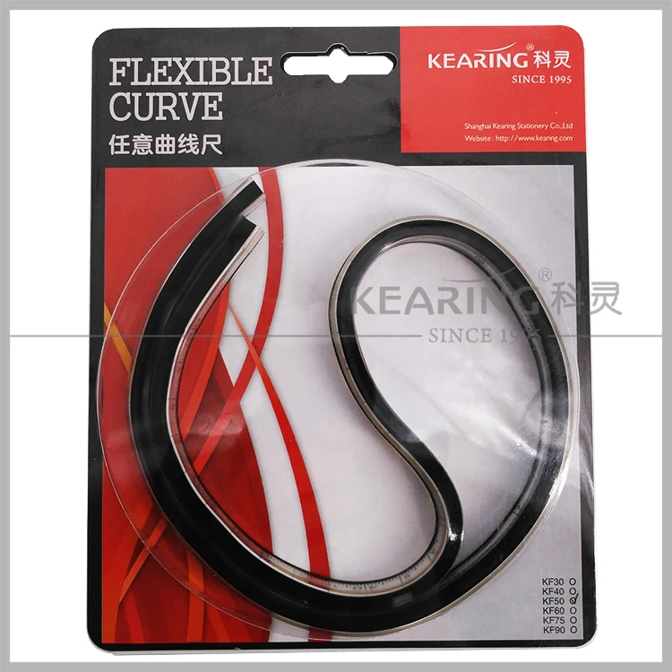 Kearing 50cm & 20 Inch Double-sided Ruler with One Side Metric and Imperial KF50