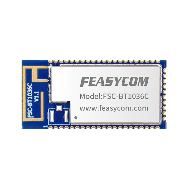 Feasycom FSC-BT1036C Dual-mode BLE 5.2 UART Audio Quality ADC/DAC Master & Slave Bluetooth Audio Module for Speakers Transmitter