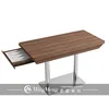 Rect table with drawer (stainless steel base)