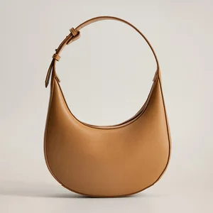 Wholesale Smooth Leather Luxury Fashion Women Designer Oval Handbag Purse Shoulder Bag