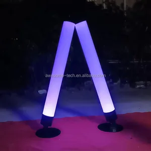 Ip65 Colorful Led RGB Sightseeing Spots Garden Decoration Remote Control Tube Light