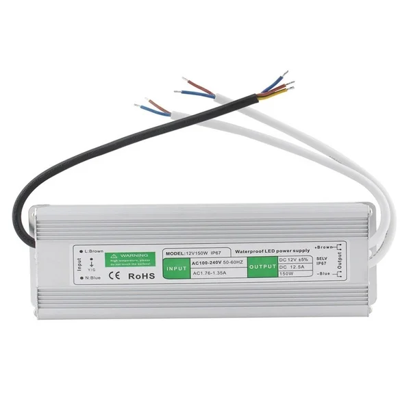 LED-Treiber 60W IP67 Wasserdicht – 110-260V AC Zu 12V DC, Für Außenbeleuchtung & LED-Streifen