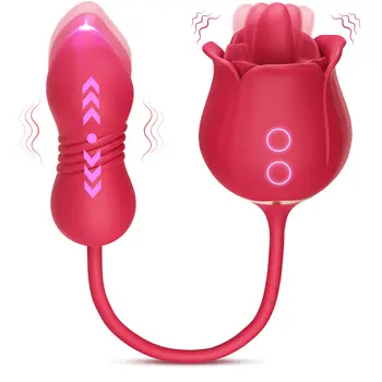 Red Black Blue Pink White Purple Different Color Clitoral Nipple Tongue Sucking Vibrating Sex Toys Rose Sucking Vibrator Women