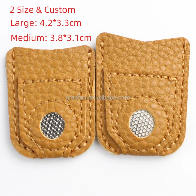 sewing thimble finger leather finger protector