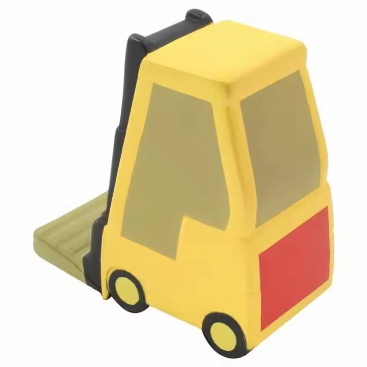 Custom Logo PU Foam Anti Stress Bulldozer Forklift Truck Tractor Stress Reliever Bulldozer Forklift Truck Tractor Stress Ball