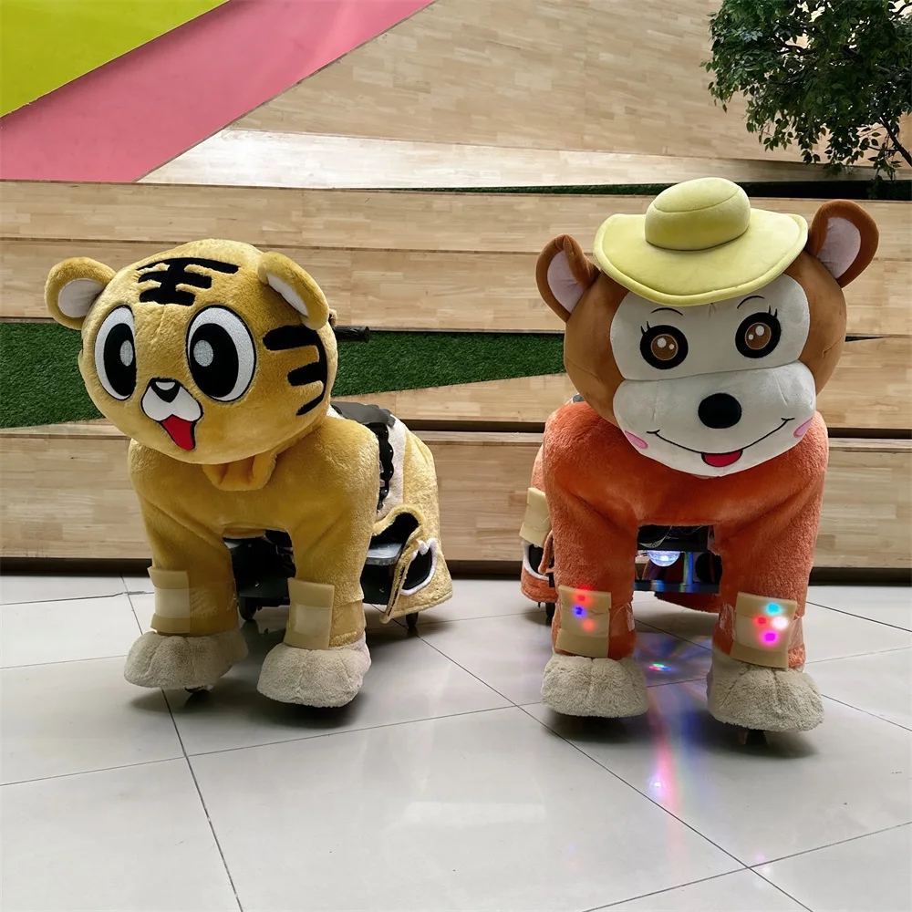 Excellent Quality Interesting Electric Animal Scooters Commercial Ride on Animals Plush Electric Scooter