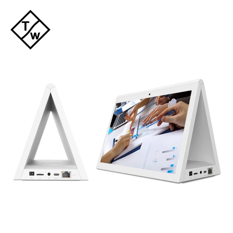 
 Устройство для встреч с двойным экраном 10,1 дюймов Android все в одном цифровая вывеска  