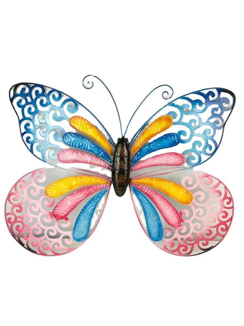 Indoor butterfly metal wall arts multi