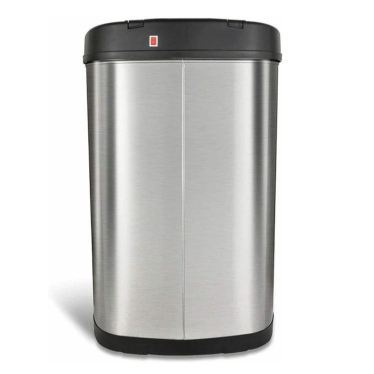 13 Gallon Rectangular No Touch  Motion  Vacuum  Stainless Steel Sensor Trash Can Dustbin for Kitchen