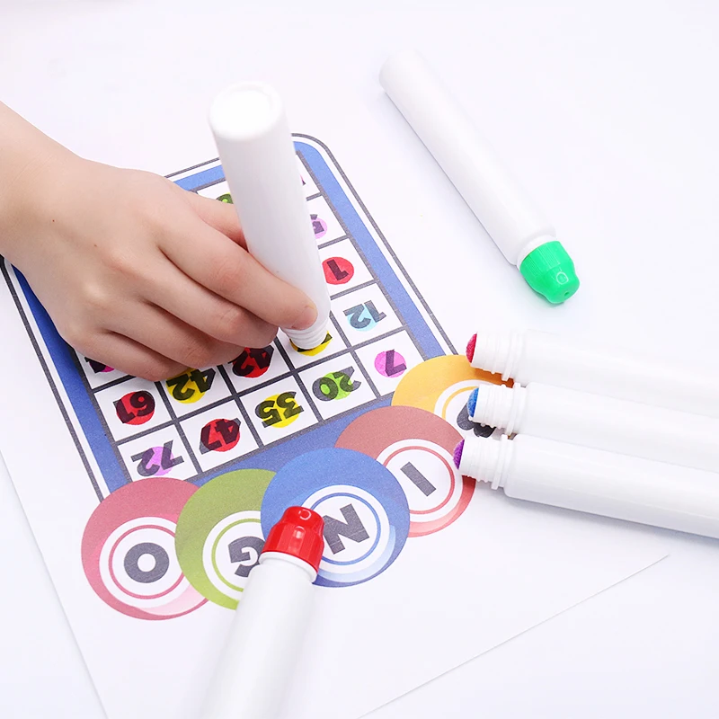 Граффити маркеры для бинго многоразовый контейнер чернил азартные игры двойная пластиковая