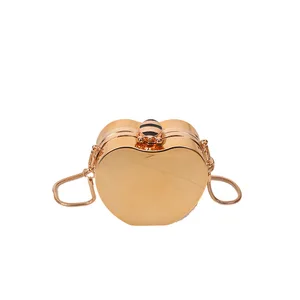 Fashion Bags New 2026 European Retro Lock Closure Glossy Acrylic Chain Single Shoulder Mini Earphone Bag for Women