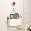 Hanging rope storage box (large size, milky white walnut wood)