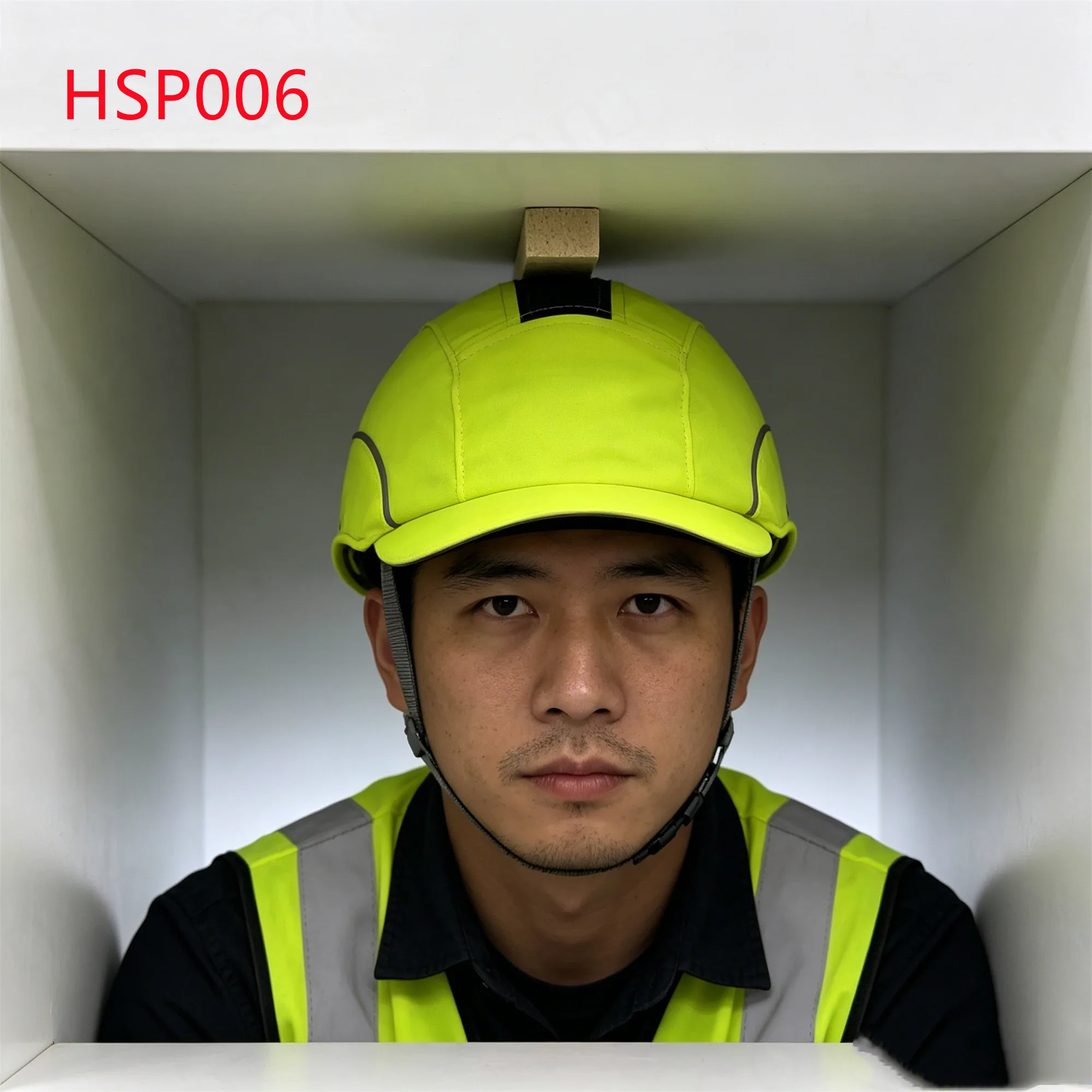 LXG,low Hanging Obstructions ABS+EVA Pad Lining Work Helmets Europe Popular Personalization Fluorescent Yellow Bump Cap HSP006