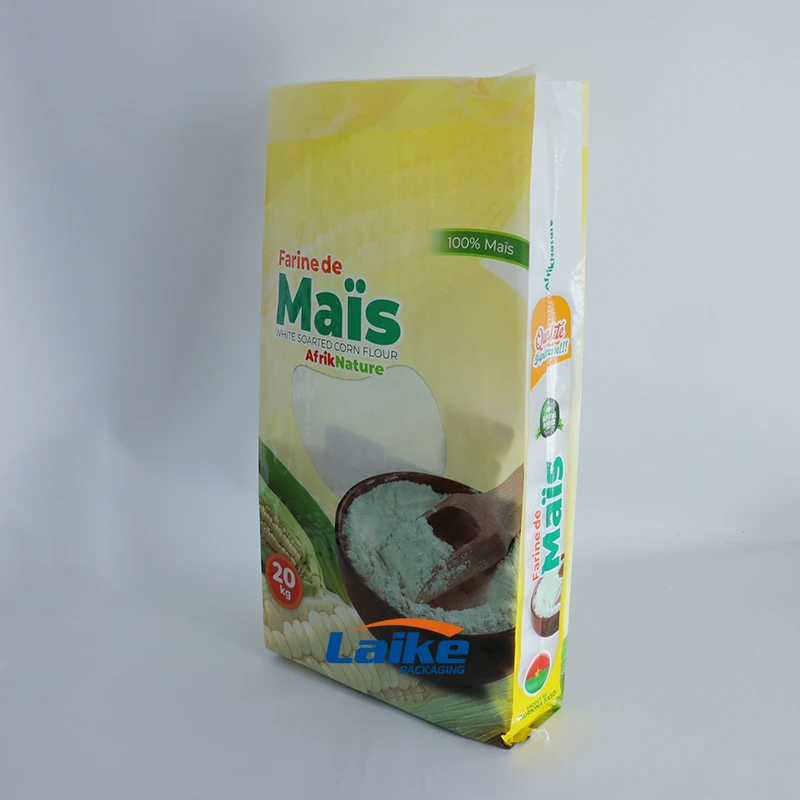product bopp laminated 100 recycle pp woven bag 5kg 15kg 20kg corn flour sack printing polypropylene laminated packing sack-3