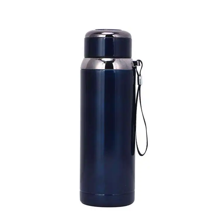 New Style Stainless Steel Thermos Mug With Rope Outdoor Sports Car Travel Large Capacity Vacuum Insulation Pot Wholesale Buy Factory Wholesale With Rope Thermos Cup Stainless Steel Coffee Thermos Flask Cup