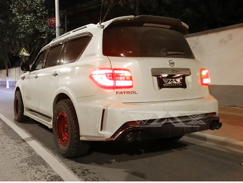 Racing Stainless Catback Valved Exhaust for Nissan Patrol Y62 2016-2022 Exhaust System with Dual Muffler Tips