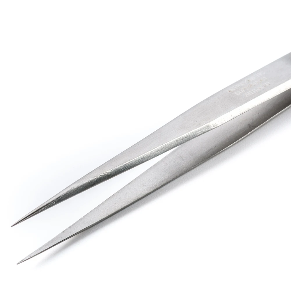 Custom Electric Straight Nose Long Extension Stainless Steel Computer Watch Maker Repair Tools Pointed Tweezers