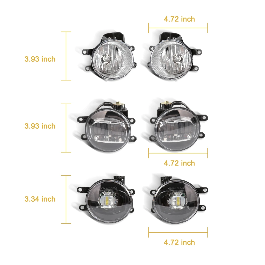 LED DRL Fog Light Kits with Halogen LED Bulbs for Toyota Corolla Axio Fielder  2018-2021 Daytime Running Light Turn Light